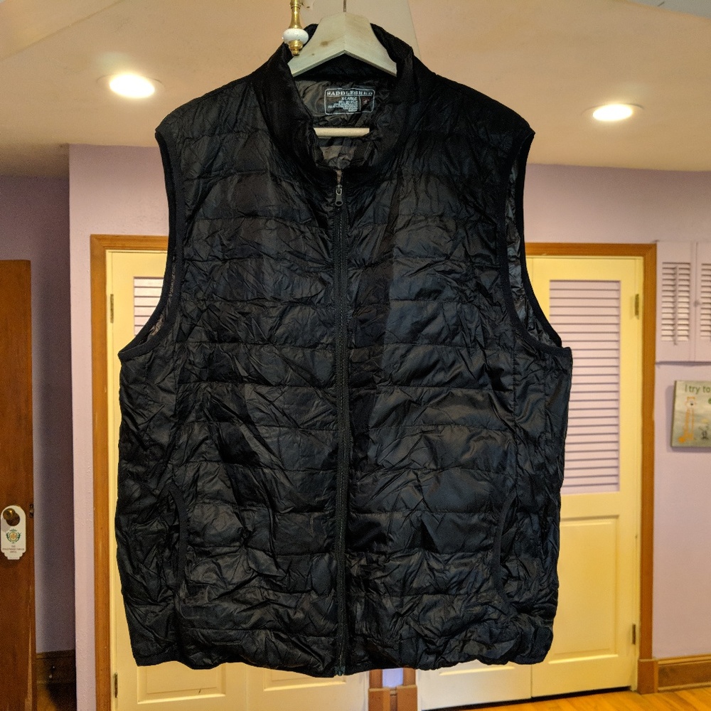 Saddlebred Black Down Puffer Vest